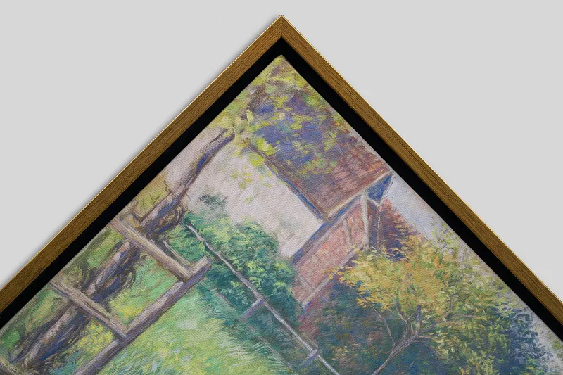 Canvas in a Gold float frame